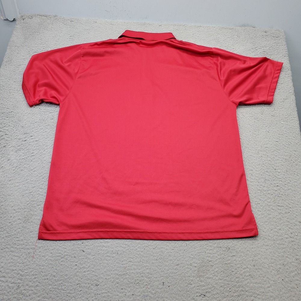 Snake Eyes Dry-18 Golf Polo Shirt Mens XL Red Athletic Fit Slit Collared Popover
